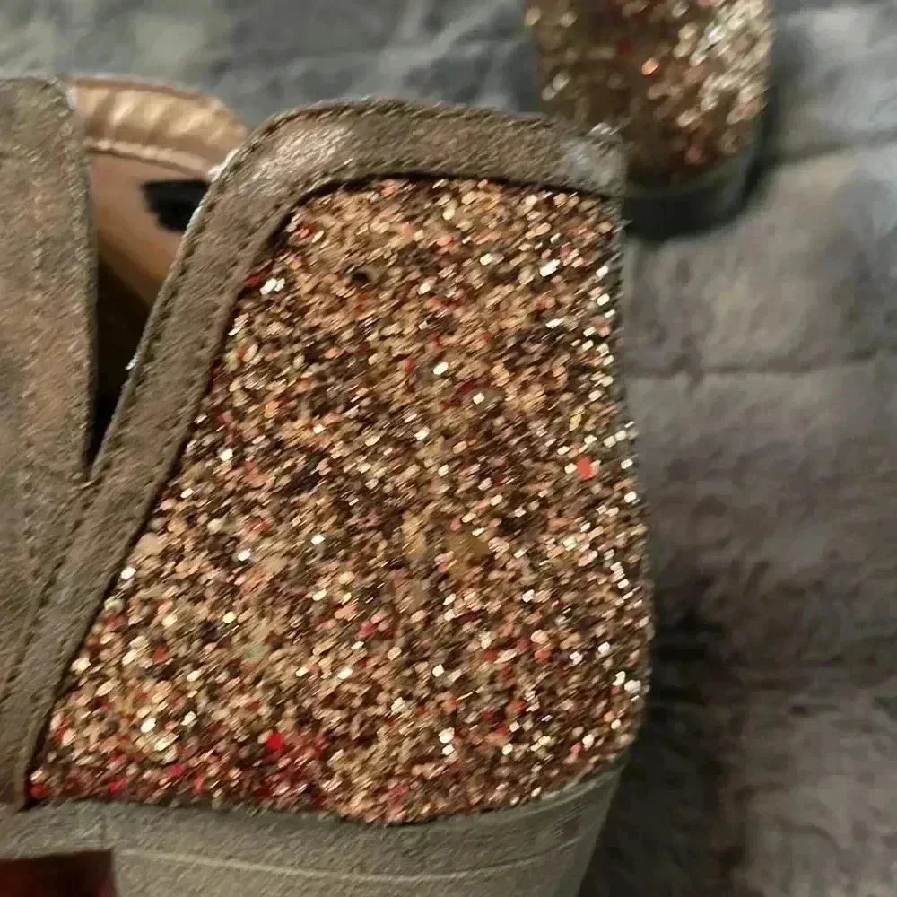 ♥️♥️ Justice boots with glitter Heel